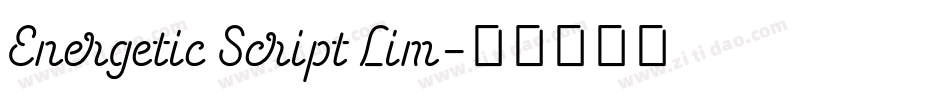 Energetic Script Lim字体转换